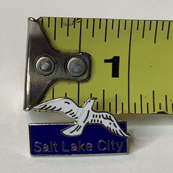 Salt Lake City Utah - Bird Ski Travel Souvenir Resort Lapel Pin Clasp Latch - Picture 5 of 5